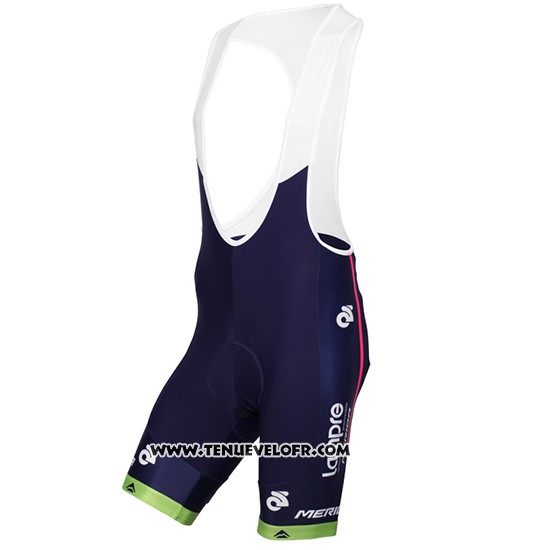 2016 Maillot Ciclismo Lampre Bleu et Rose Manches Courtes et Cuissard